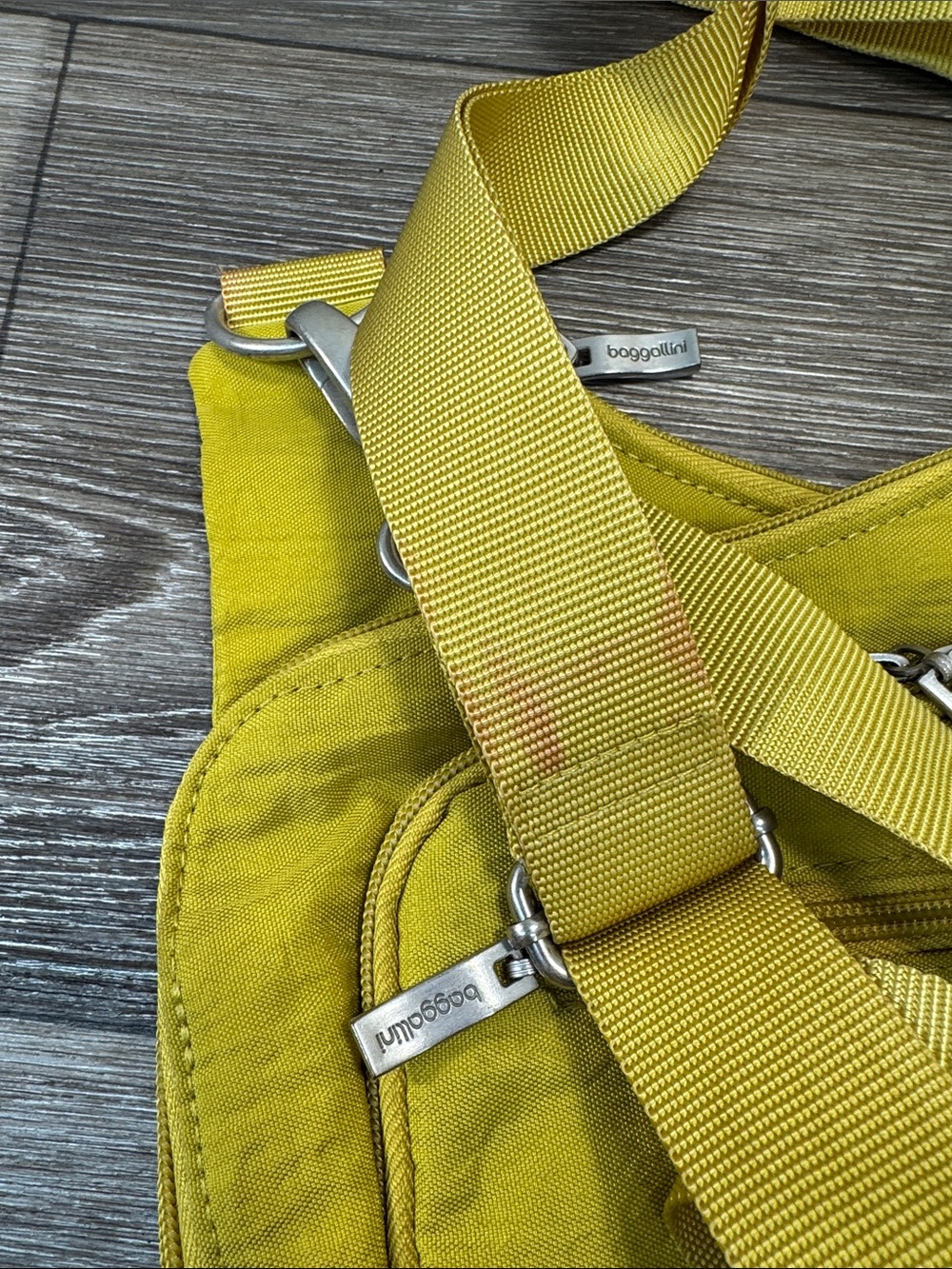 Baggallini Bright Yellow Crossbody with Adjustable Strap - Picture 6 of 6